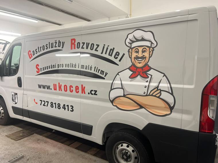 U Kocek — polep dodávky